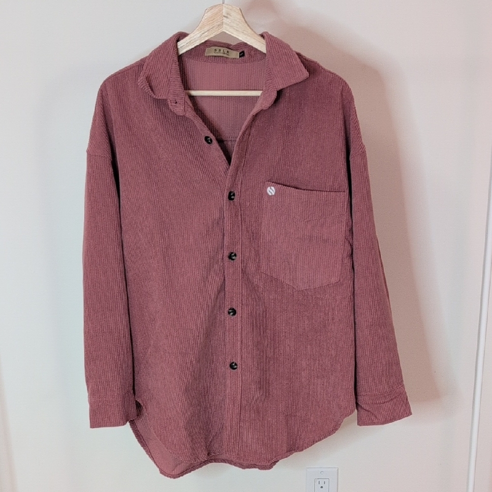 Elegant Pink Button Down Shirt
